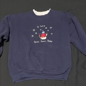 Vintage snowman crewneck
